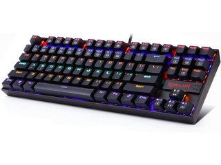 Teclado Gamer Redragon K552 Kumara RGB Black Switch Red