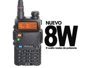 Handie Baofeng Uv5r Black Uhf Vhf (8 wts) Incluye 2 baterias