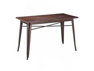 Mesa Tolix Marrón Brillante