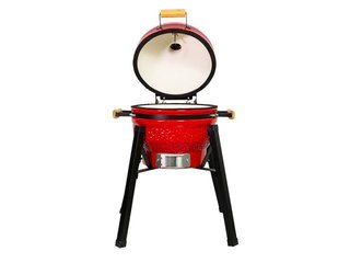 Parrilla Kamado JD Ahumador Grill Asador 16 pulgadas C/pie Roj