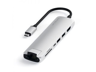 Hub Satechi adaptador USB-C slim (A00531) Silver