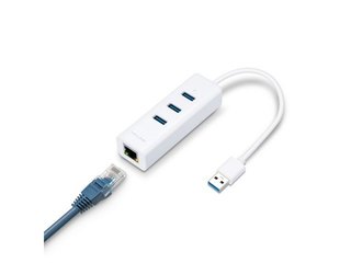 Tp Link UE330: Adaptador USB 2 en 1 con Hub de 3 Puertos USB