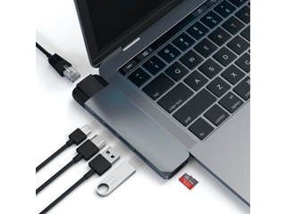 Hub Satechi Usb-c Pro con Ethernet 7 en 1 (A00428) Grey