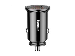 Cargador Baseus Auto Rápido Dual Usb Tipo C 30w 5a (A00727)