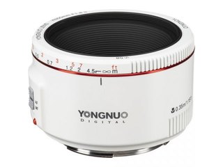 Lente Yongnuo YN 50mm f/1.8 II V2 para Canon White (A00761)