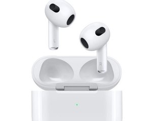 Auricular Bluetooth Apple AirPods (3da Generacion) con Estuche de Carga Lightning (MPNY3AM/A)