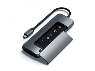 Hub Satechi multipuerto híbrido USB-C (A00988) Space Gray