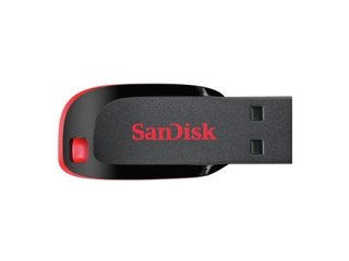 Pendrive SanDisk Cruzer Blade 64gb Usb 2.0 negro y rojo