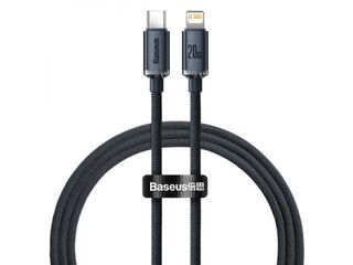 Cable Baseus Crystal Shine USB-C a Lightning 20w Black (A01074) 2m