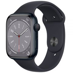 Apple Watch Series 8 41mm (MNU73LL/A) Midnight Aluminum Sport Band S/M