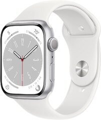 Apple Watch Series 8 45mm (MP6P3LL/A) Silver Aluminum Sport Band M/L