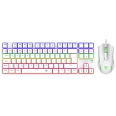 Kit de Teclado y Mouse T-Dagger T-TGS005W Advance Force 2 en1 White USB