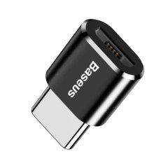 Adaptador Baseus MicroUSB hembra a USB-C Macho (A01152) CAMOTG-01