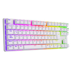 Teclado Gamer T-Dagger T-TGK313-RD Bora White Rainbow red switch