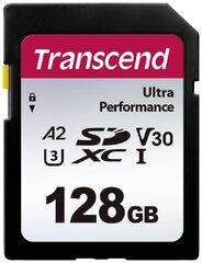 Memoria SD Transcend 128gb UHS-I U3 A2 Ultra Performance Clase 10 (TS128GSDC340S)