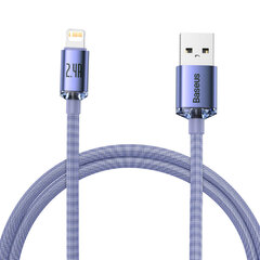 Cable Baseus Crystal Shine Usb-a / Lightning 2.4A de 1.2m Purple (A01199)