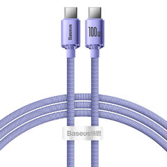 Cable Baseus Crystal Shine USB-C a USB-C 100w Purple (A01212)  2m