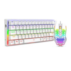 Kit de Teclado y Mouse T-Dagger T-TGS008W-BR Main Force White Español