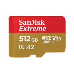 Micro SDHC Sandisk clase 10 Extreme 512GB (190mbs) SDSQXAV-512G-GN6MN