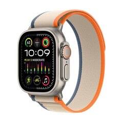 Apple Watch Ultra 2 (Gps + Cellular) 49mm Titanium Case with Orange/Beige Trail Loop (MRF23LL/A)