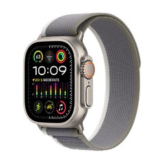 Apple Watch Ultra 2 (Gps + Cellular) 49mm Titanium Case with Green/Gray Trail Loop (MRF43LL/A)