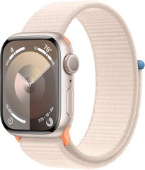 Apple Watch Series 9 41mm (MR8V3LL/A) Starlight Aluminum Case with Starlight Sport Loop
