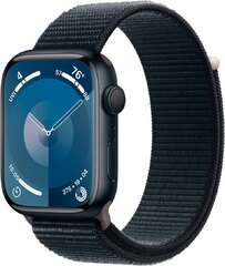 Apple Watch Series 9 45mm (MR9C3LL/A) Midnight Aluminum Case with Midnight Sport Loop