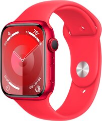 Apple Watch Series 9 45mm (MRXK3LL/A) Red Aluminum Case with Red Sport Band (M/L)