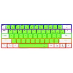 Teclado Gamer T-Dagger T-TGK321-GW-BR Arena Green/White brown Switch Mecánico Español