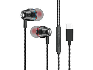 Auricular Jd Sound Pro Cable Negro Entrada Tipo C (H-38TC)