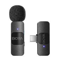 Kit Microfono Inalámbrico De Solapa Lavalier Boya By-v10 para Iphone Usb-C