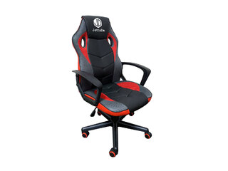 Silla Gamer JD 615 Roja y Negra Regulable Cuero Sintetico