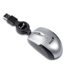 Mouse Retractil Genius Micro Traveler V2 Silver USB