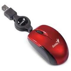 Mouse Retractil Genius Micro Traveler V2 Ruby USB
