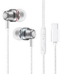 Auricular Jd Sound Pro Cable Blanco Entrada Tipo C (H-38TC)