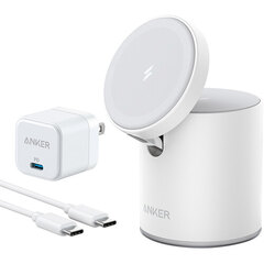 Cargador Inalambrico Magnetico Anker 623 MagGO 2 en 1 Usb-c 20W (B2568121)