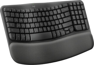 Teclado Wireless Logitech Wave Keys Ergo Español Grafito (920-012278)