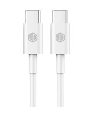 Cable Datos Jd D-68 Usb C A Usb C 60w 3a Carga Rapida Blanco