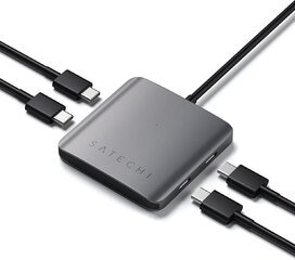 Hub Adaptador 4 En 1 Satechi 4x Usb-c 5 Gbps (ST-UC4PHM)