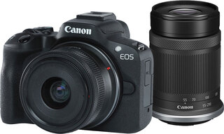 Canon EOS R50 Mirroless Kit 18-45mm + 55-210mm (Kit Doble Lentes)