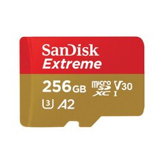 Micro SDHC Sandisk clase 10 Extreme 256GB (190mbs) SDSQXAV-256G-GN6MA (Con Adaptador)