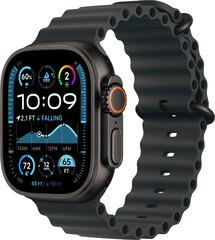 Apple Watch Ultra 2 (Gps + Cellular) 49mm Titanium Case with Black Ocean Band (MX4P3LW/A)