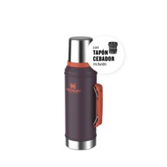 Termo Stanley Clasico 950 Ml Con Manija Y Tapon Cebador Plum (10-10148-050)
