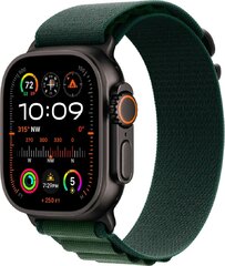 Apple Watch Ultra 2 (Gps + Cellular) 49mm Titanium Case with Dark Green Alpine Loop (MX4R3LW/A)