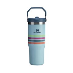 Botella Termica Stanley Classic Flip Straw Varsity Seafoam Stripe 887 Ml (10-09993-805)