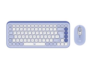 Teclado + Mouse Logitech Pop Icon Lila + Blanco (920-013054) Español