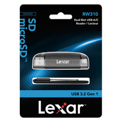 Lector de trajetas Dual SD y microSD Lexar LRW310X-BNBNG