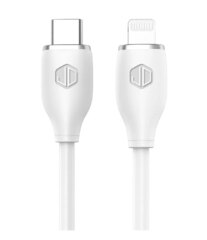 Cable De Datos Jd D-23 Usb-C a Lightning 3a 30w Carga Rapida Blanco (2mts)