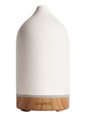 Humidificador Ultrasonico De Cerámica Hornito Aceites Led Color Blanco 200ml (DIFU0030)