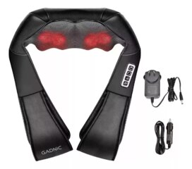 Masajeador Cervical y Lumbar Gadnic SDJ167 8 Rodillos Bidireccionales (MASAJ308)